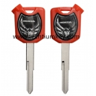 Motorcycle key shell for Honda red colour