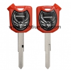 Motorcycle key shell for Honda red colour