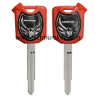 Motorcycle key shell for Honda red colour