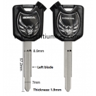Motorcycle key shell for Honda black colour