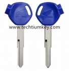 Motorcycle key shell for Honda blue colour（cannot put chip inside）