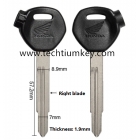 Motorcycle key shell for Honda black colour（cannot put chip inside）