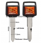 Motorcycle key shell for Honda black colour