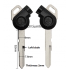 Motorcycle Key Shell for Yamaha with black colour