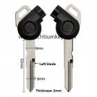 Motorcycle Key Shell for Yamaha with black colour