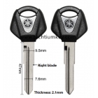 Motorcycle Key Shell for Yamaha with black colour