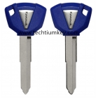 Motorcycle key shell for Kawasaki Blue colour
