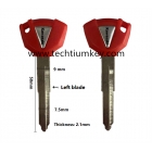 Motorcycle key shell for Kawasaki Red colour