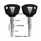 Motorcycle key shell for Kawasaki Black colour