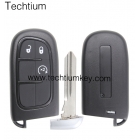 3 button smart key shell NO Battery clamp