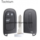 3 button smart key shell NO Battery clamp