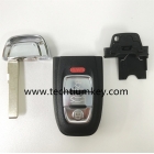 for Audi 3+1 button smart key cover (HU66 blade)with battery clamp