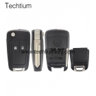 2 button opel modified flip key shell NO battery clamp