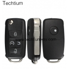 VW 4 button flip key shell