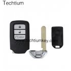 Honda 3 button smart key shell with blade