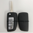 Convient pour Nissan 4 bouton Flip Key case