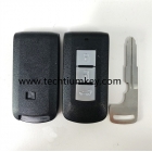 3 button smart key shell with mechanical blade for Mitsubishi