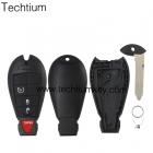 No Logo New style with solt for Chrysler/Dodge/Jeep 3+1 button key shell