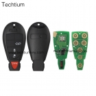 433Mhz 7961 and 46 Chip(FCC ID: GQ4-53T，7961,ID46 Chip) Chrysler 3+1 button remote key