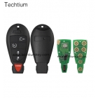 433Mhz 7961 and 46 Chip(FCC ID: GQ4-53T，7961,ID46 Chip) Chrysler 4+1 button remote key