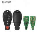 Chrysler 4+1 button remote key with 433Mhz 7961 and 4A Chip(FCC ID: GQ4-53T，7961,4A Chip)