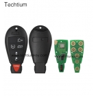 Chrysler 5+1 button remote key with 433Mhz 7961 and 4A Chip(FCC ID: GQ4-53T，7961,4A Chip)