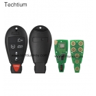 Chrysler 4+1 button remote key with 433Mhz 7961 and 4A Chip(FCC ID: GQ4-53T，7961,4A Chip)