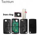 ASK 433Mhz 7961 and ID46 Chip(0536 ASK for cars 2006-2011) Citroen 2 button flip remote key with 407 blade