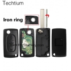 （0523 FSK for cars after 2011）Citoren 3 button flip remote key with PCF7941 chip Trunk button and 407 blade