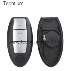 with Right battery clamp no blade nissan 2 button smart key shell