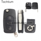 VW 3 button remote key shell 1616 battery