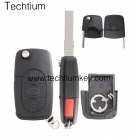 VW 3+1 panic button remote key shelll 1616 battery