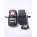 BMW 4 button red key shell with blade