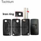 Citroen 407 blade 2 buttons flip remote key shell ( HU83 Blade - 2Button - No battery place )