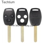 Honda 3 button blank remote without key fobs without chip groove