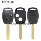 Honda 2 button blank remote with key fobs without chip groove