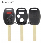 with key fobs without chip groove for Honda 2+1 button blank remote key shell