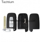 Hyundai 3 button smart key shell with Right Blade