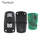 Bmw 3 button remote key for bmw 1、3、5、6、X5,x6,z4 series with CAS3+ 868MHZ （Keyless）PCF7945&ID46 Chip