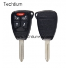 4+1 button Chrysler key shell with battery clamp