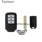 Honda 3 button smart key shell with blade