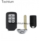 Honda 4 button smart key shell with blade