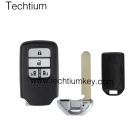 Honda 4 button smart key shell with blade