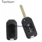 Honda 3 button flip key shell