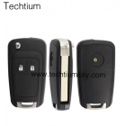 Opel 2 button flip remote key shell