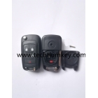 Opel 3+1 button flip key shell