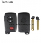 Toyota Camry 2+1 button smart key shell with blade