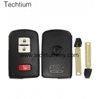 Toyota 2+1 button smart key shell with blade