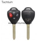 Toyota 3+1 button remote key shell with sidedoor button