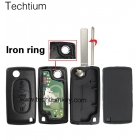 0523 ASK 7941 and ID46 Chip for Peugeot 3 button flip remote key with 307 blade (with truck button) (0523 ASK for cars 2006-2011)
